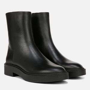 Vince ‘Kady’ Water-Repellent Leather Ankle Boots